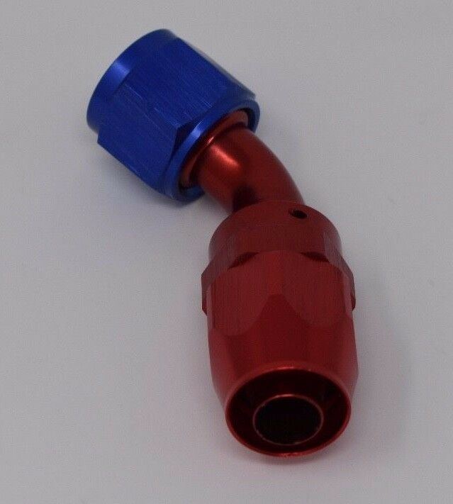 10 AN 45 Degree Swivel Seal Braided Steel Hose End Fitting Oil/Fuel/Water