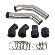 Stainless Steel Polished Intercooler Pipe Boot Kit For 13-18 Dodge Ram 6.7 6.7L