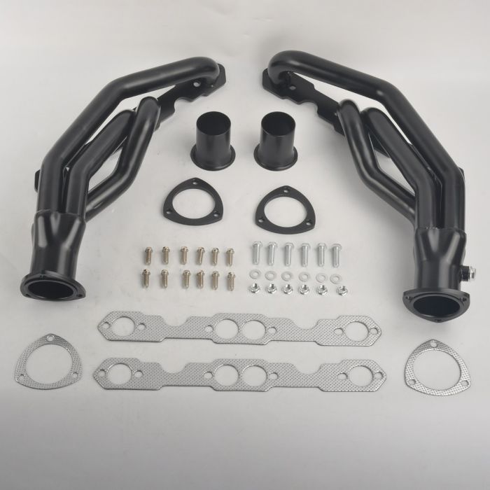 1988-1998 Chevy GMC 305 350 SBC V8 5.0L 5.7L C/K 1500 2500 3500 Black Exhaust Header