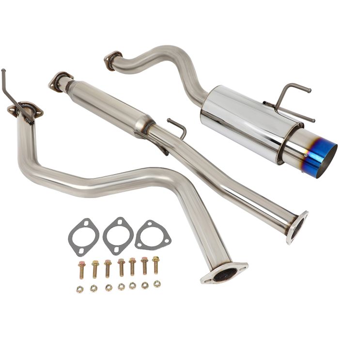 4.5" 1996-2000 Honda Civic 1.6L Burnt Tip Blue Muffler Catback Cat Back Exhaust System