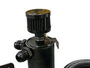 10AN Oil Catch Can Filter Breather Tank Mounting Bracket 2 Port Hose Drain -10AN - Parts Agent