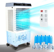 120W w/ 8 Gallon Evaporative Air Cooler Water Tank+Touch Screen+Remote Control - Parts Agent