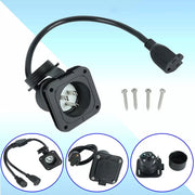 15 Amp 125V Power Inlet Port Plug Extension Cord NEMA 5-15 for RV Camper 16