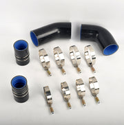 Fit For 04-05 Chevrolet GMC 6.6L Duramax LLY Intercooler Boot Silicone Hose Kit Black