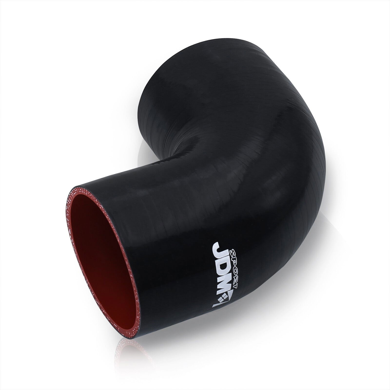2.25" 90 Degree Silicone Coupler Black - Parts Agent
