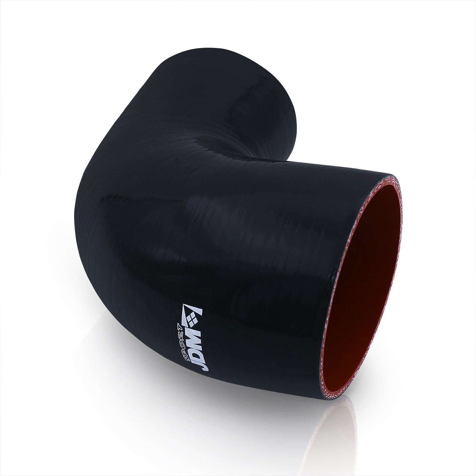 2.25" to 3" 90 Degree Reducer Silicone Coupler Black - Parts Agent