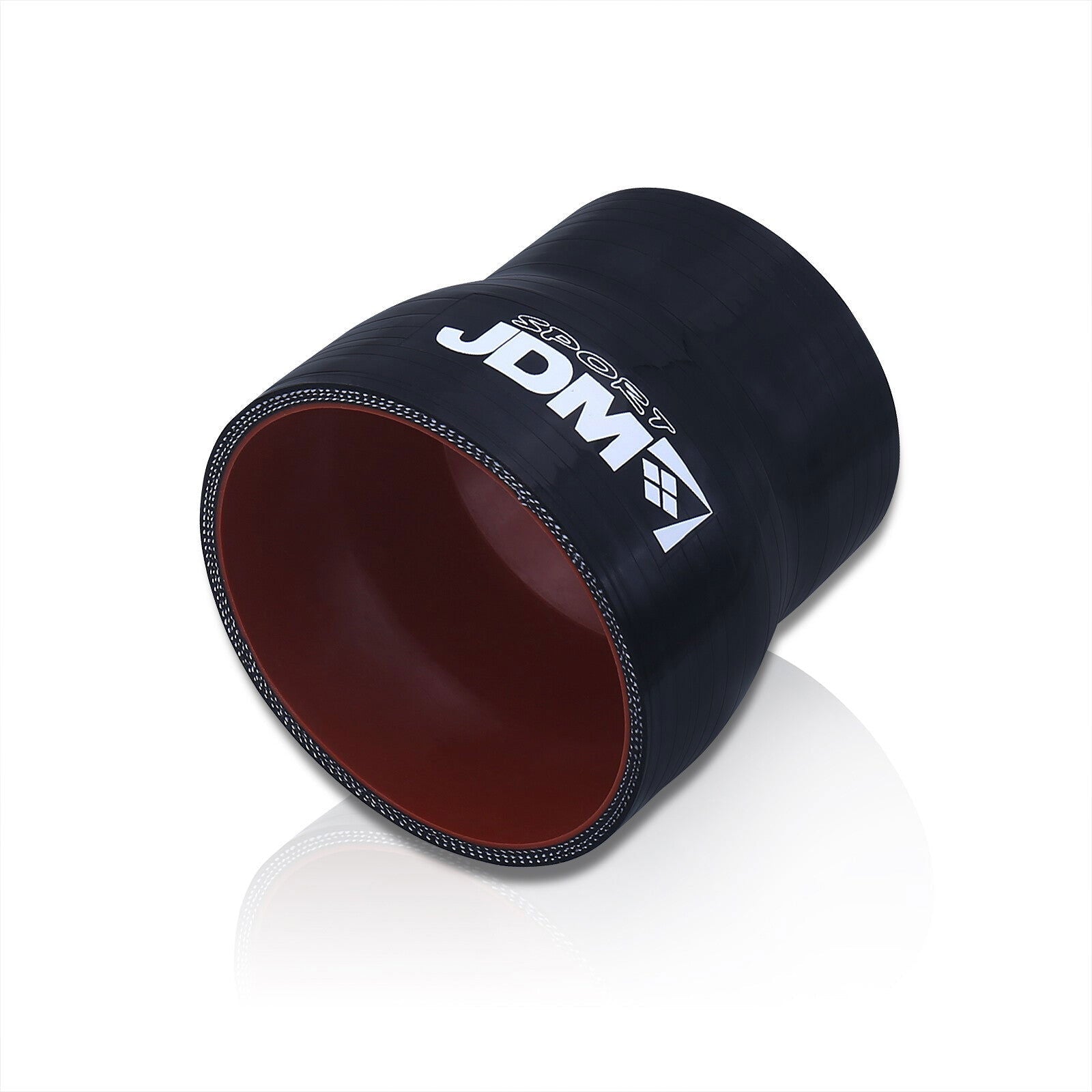 2.25" to 3" Straight Reducer Silicone Coupler Black - Parts Agent