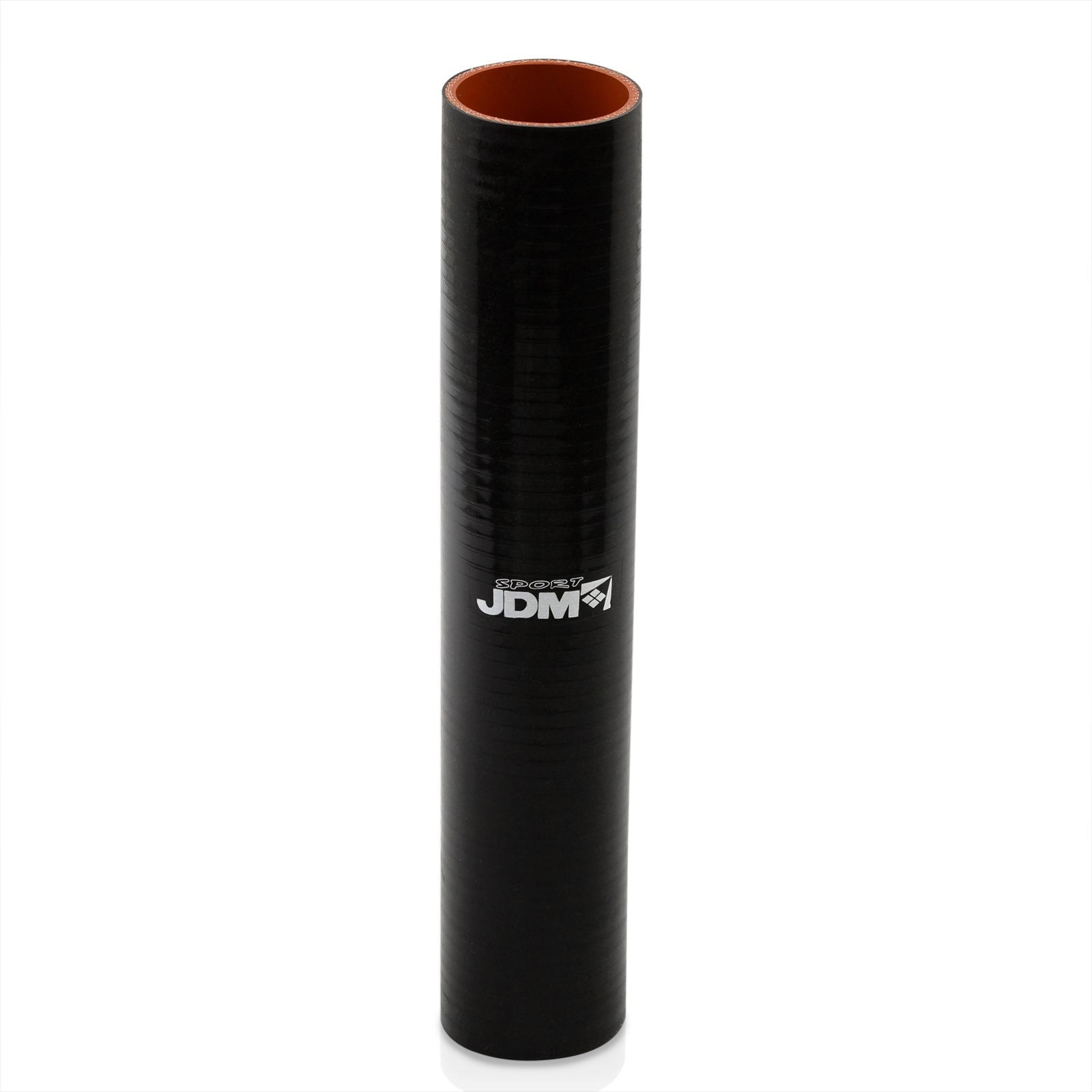 2.5" (12" Long) Straight Silicone Coupler Black - Parts Agent