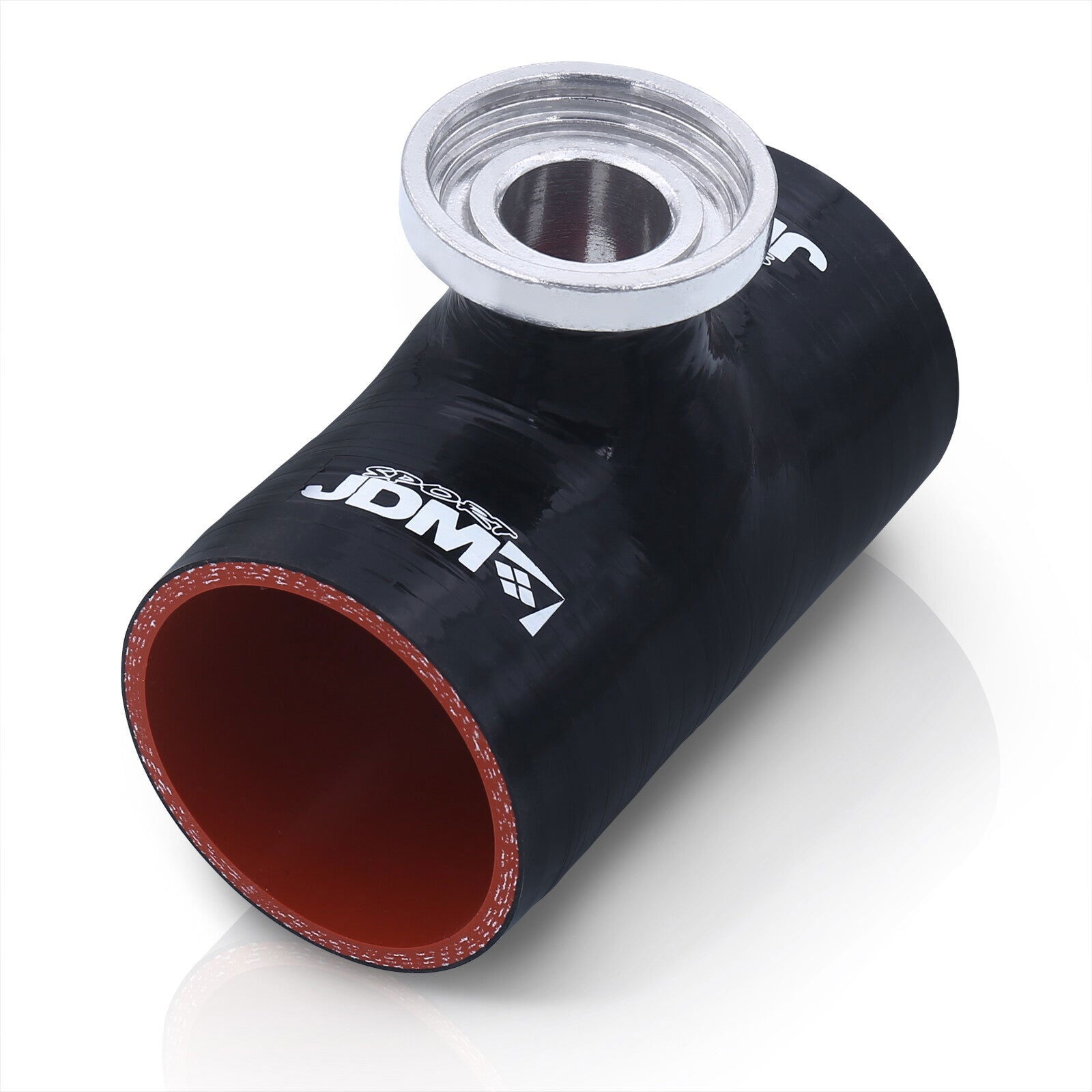 2.5" HKS Style Blow Off Valve Adapter Silicone Coupler Black - Parts Agent
