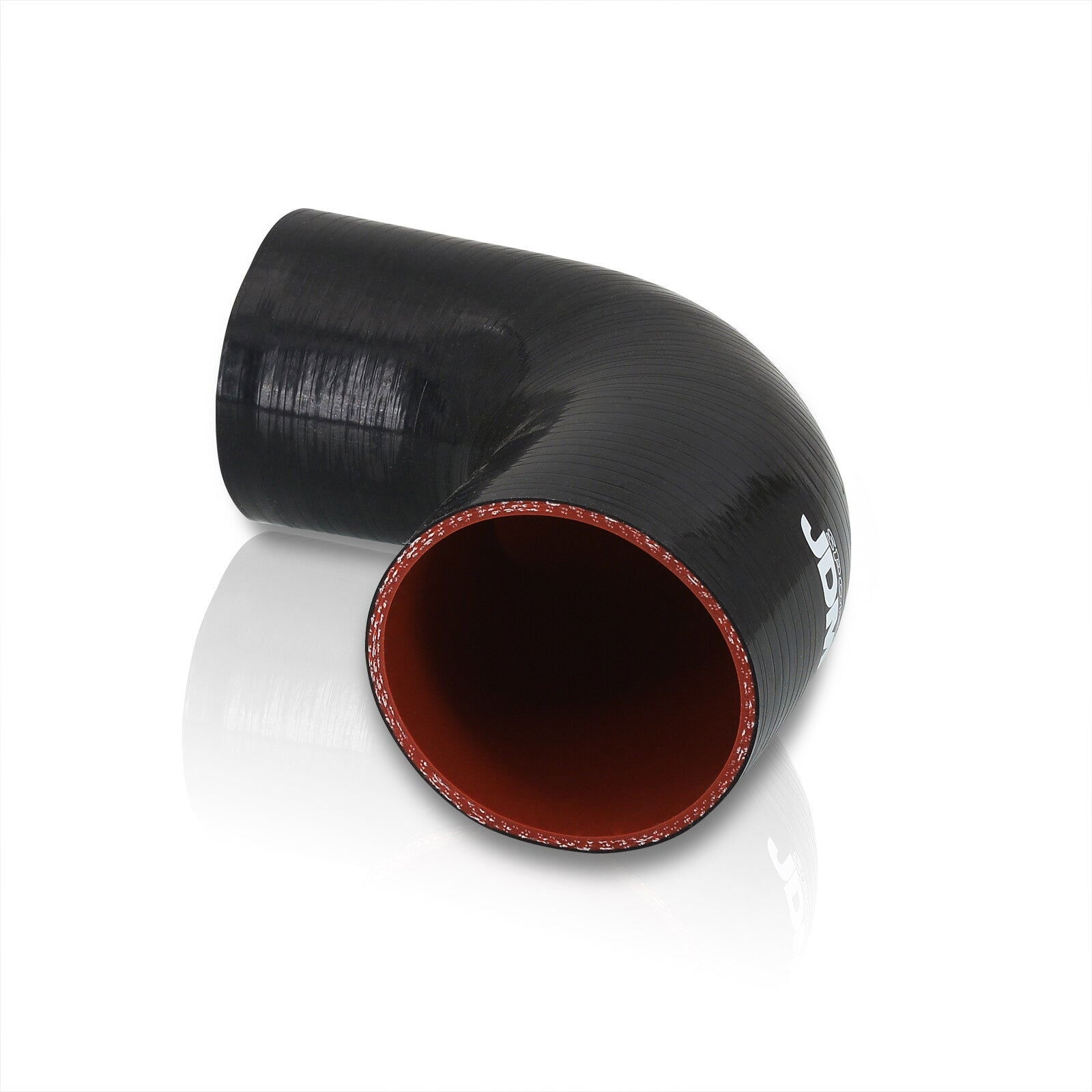 2.5" to 3" 90 Degree Reducer Silicone Coupler Black - Parts Agent