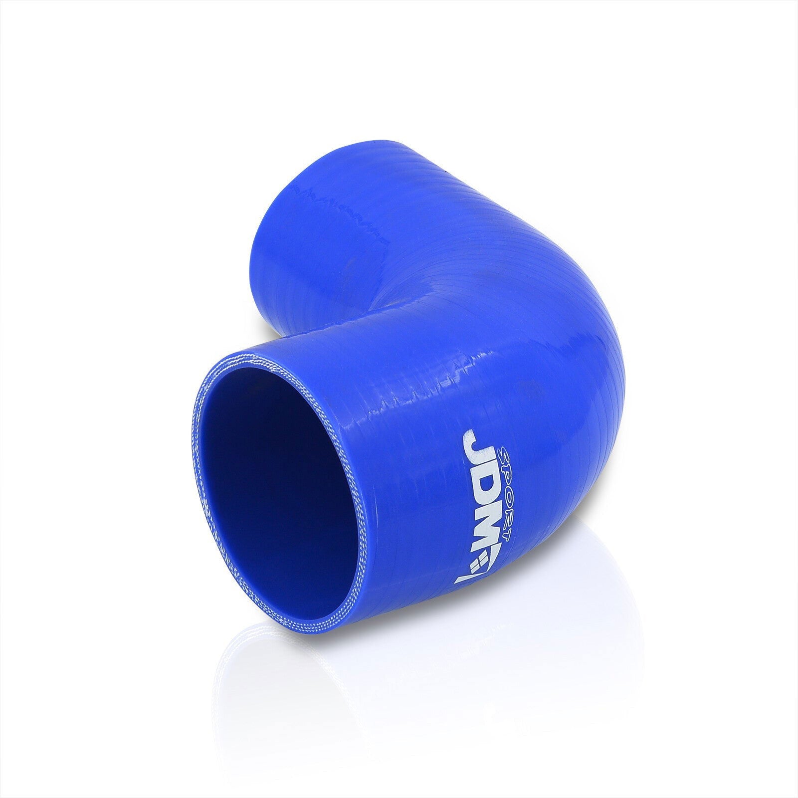 2.5" to 3" 90 Degree Reducer Silicone Coupler Blue - Parts Agent