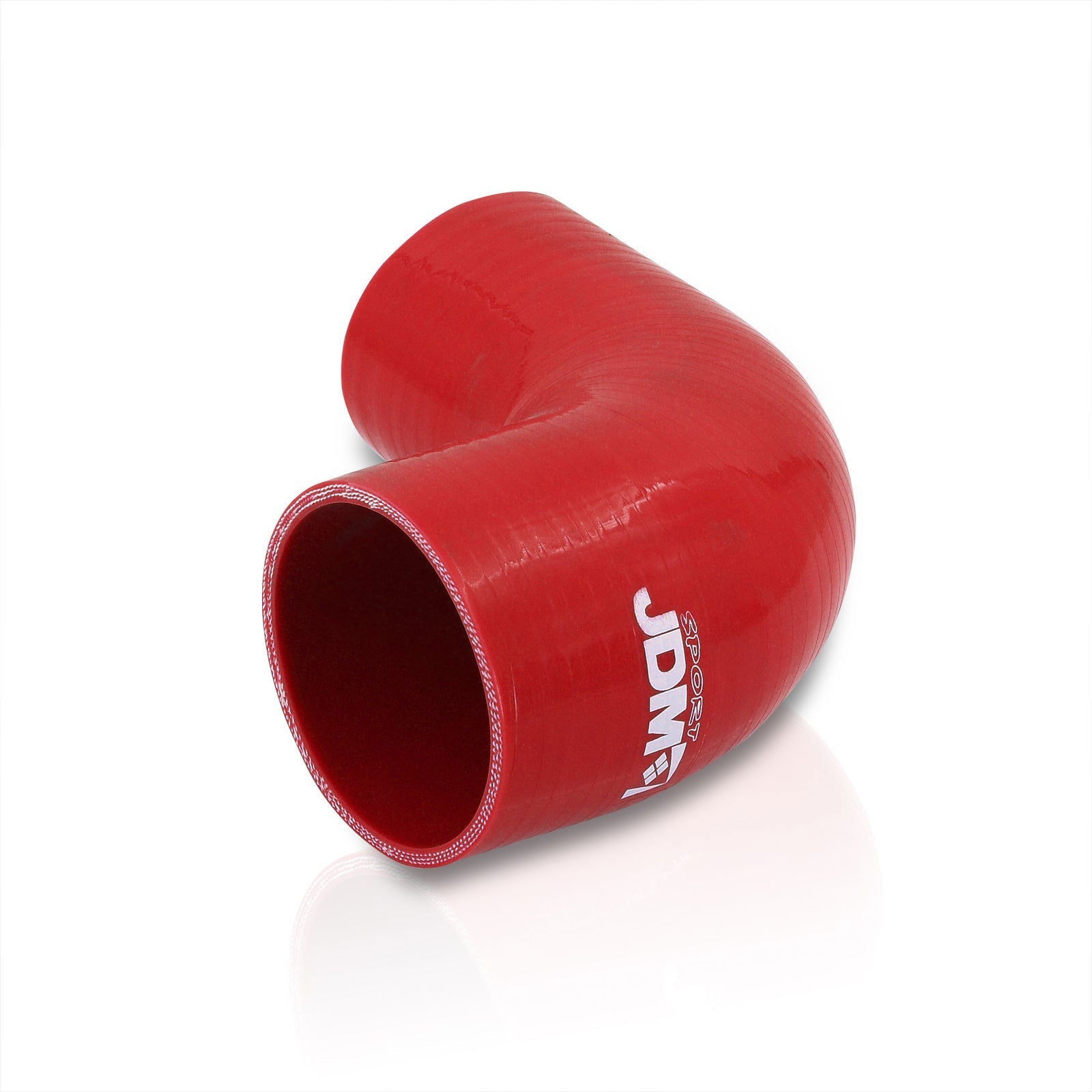 2.5" to 3" 90 Degree Reducer Silicone Coupler Red - Parts Agent