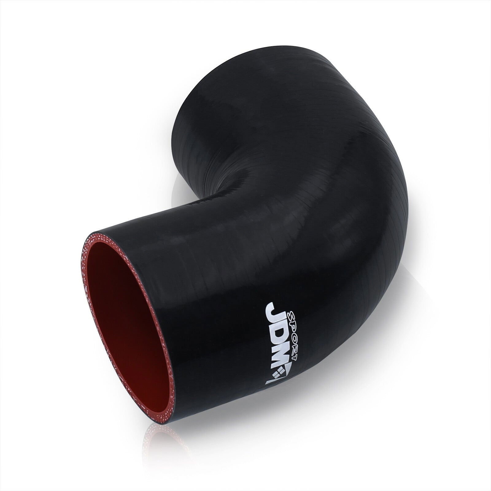 2.75" 90 Degree Silicone Coupler Black - Parts Agent