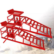2PCS Auto Car Service Ramps Lifts Heavy Duty Hydraulic Lift Repair Frame 10Ton - Parts Agent