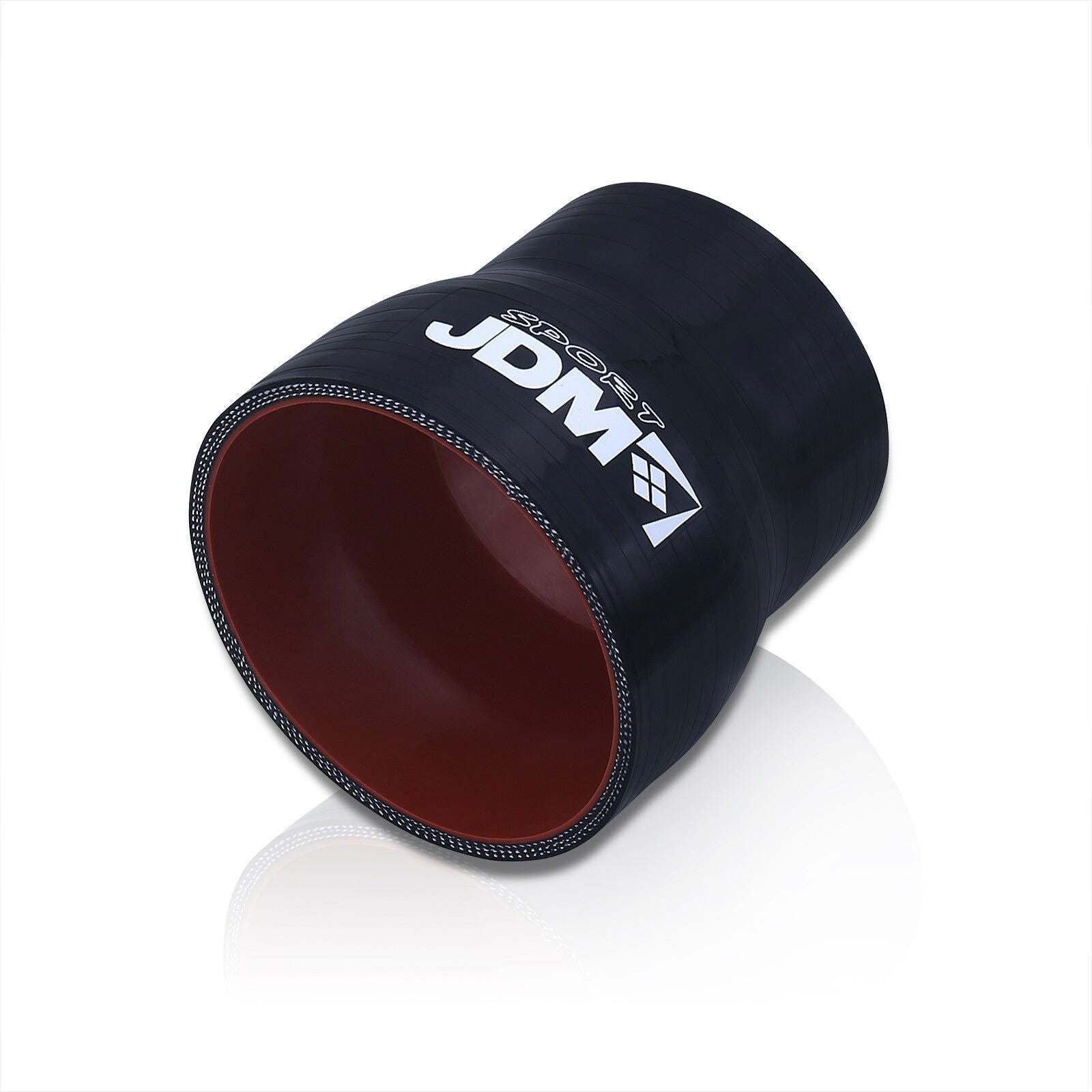 2" to 2.75" Straight Reducer Silicone Coupler Black - Parts Agent