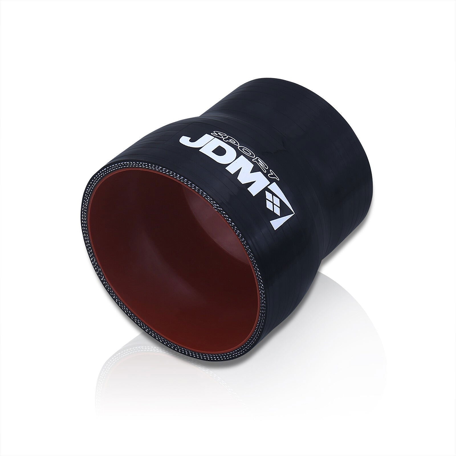 2" to 3.5" Straight Reducer Silicone Coupler Black - Parts Agent
