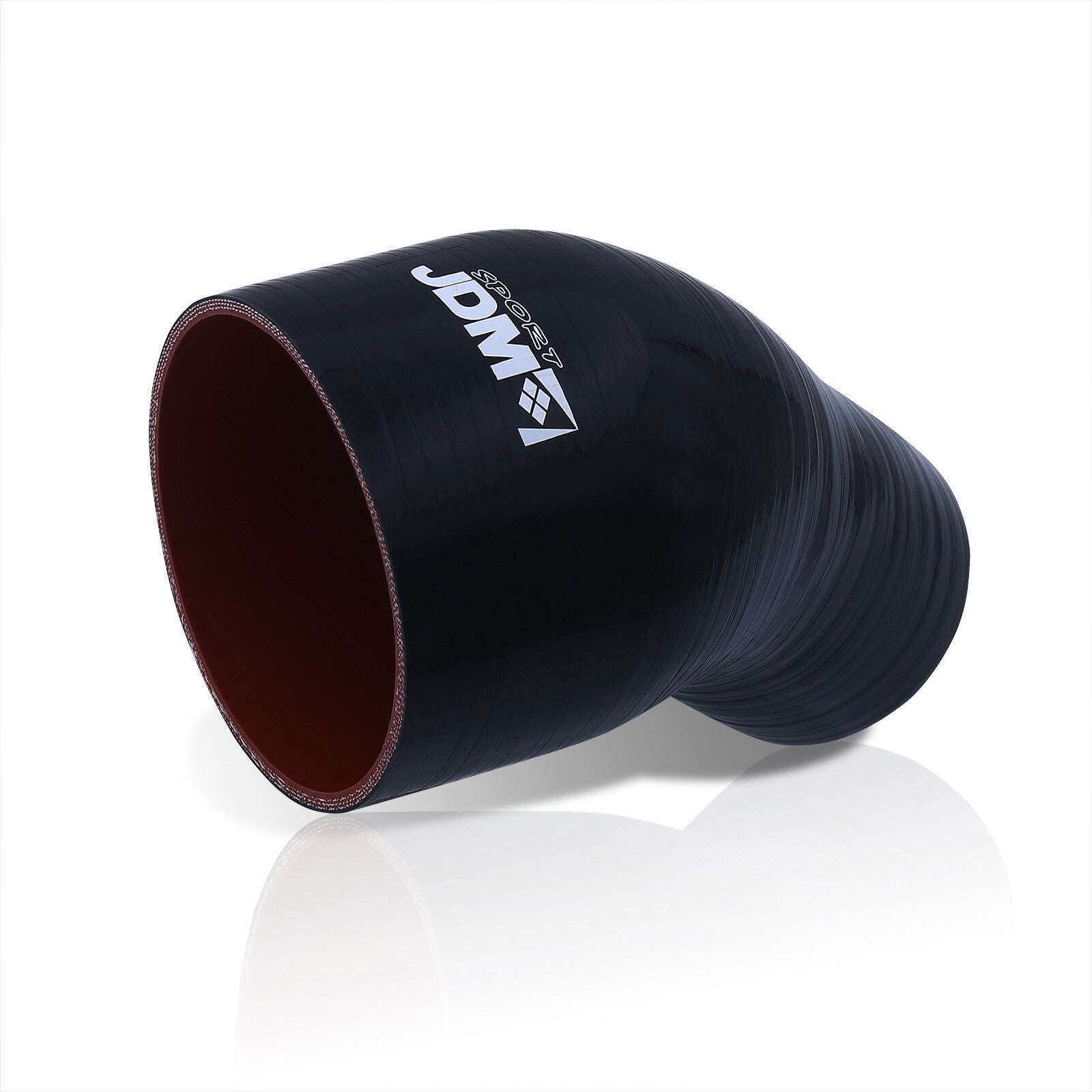 2" to 3" 45 Degree Reducer Silicone Coupler Black - Parts Agent