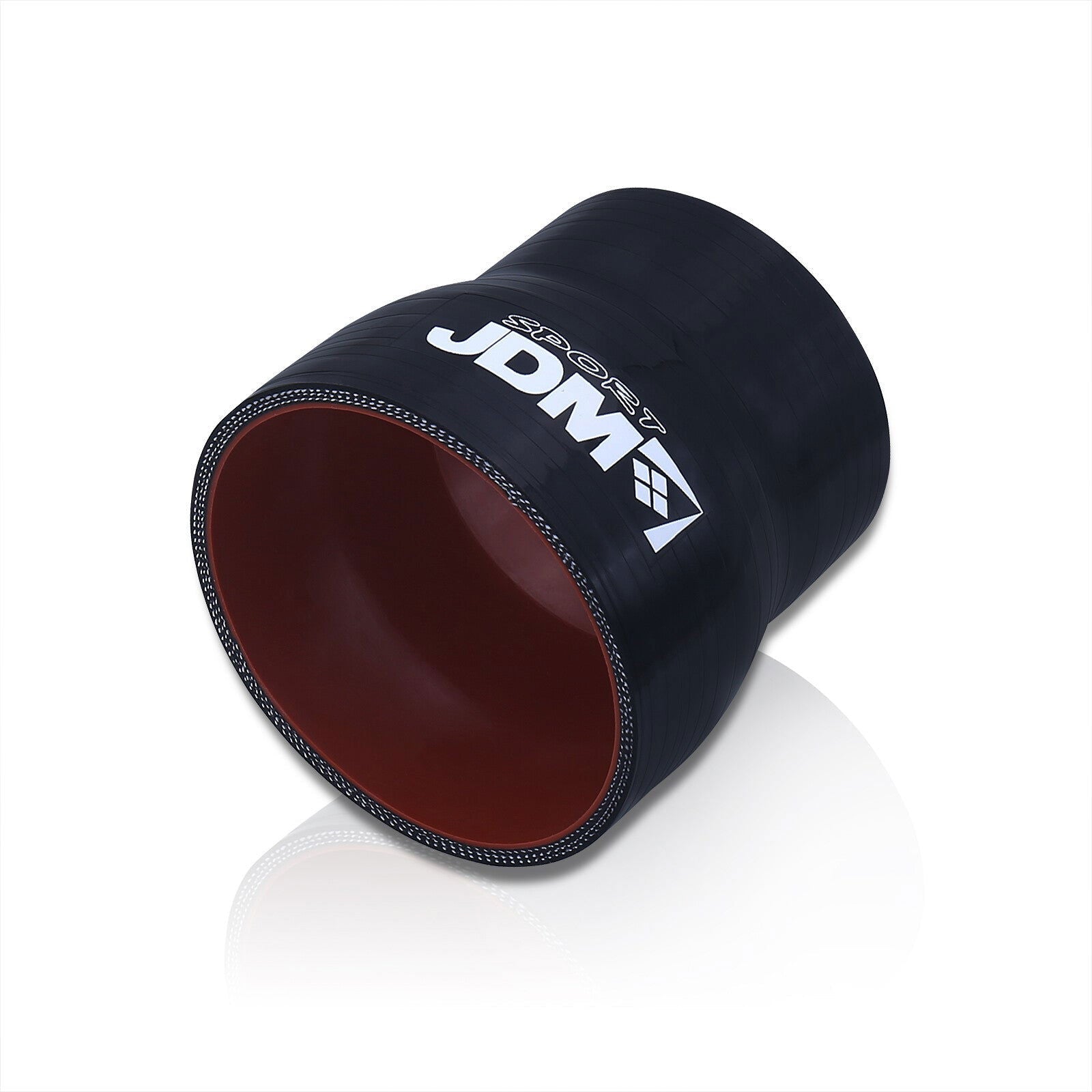2" to 3" Straight Reducer Silicone Coupler Black - Parts Agent