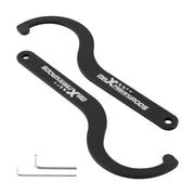 2pcs Steel Coilover C Spanner Wrench Sleeve Adjustment Tool Coil Over Spring lowering kit - Parts Agent