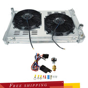 3-Row Radiator+Shroud Fan Thermostat Kit For 82-92 Chevy Camaro Pontiac Firebird - Parts Agent