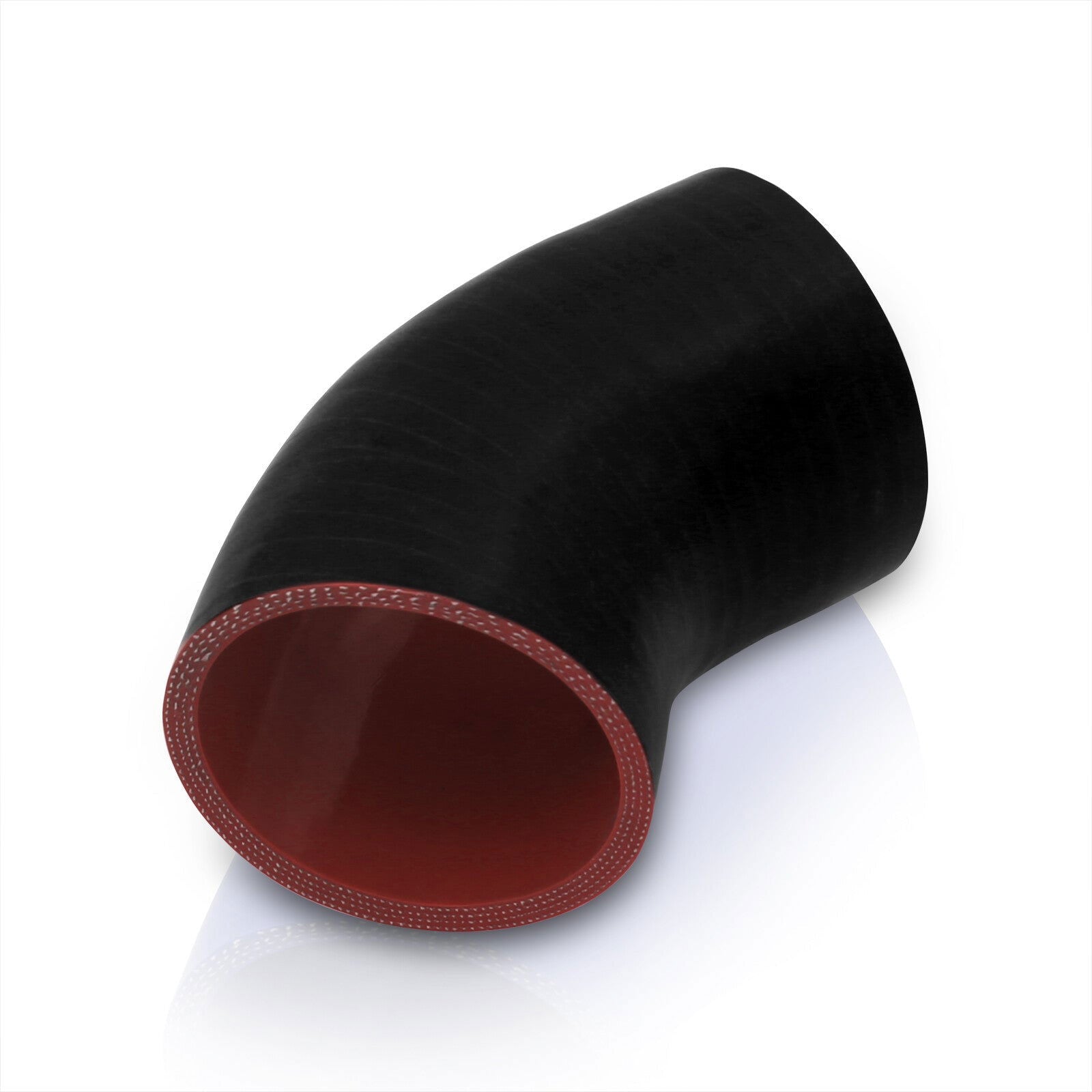 3.25" 45 Degree Silicone Coupler Black - Parts Agent