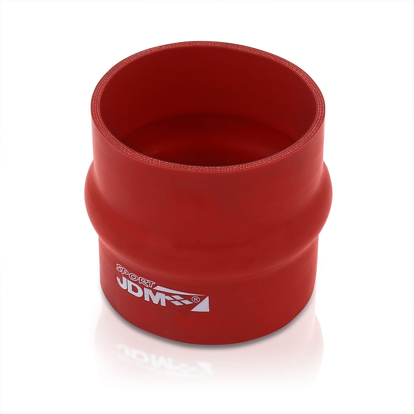 3.5" Straight Bellow Silicone Coupler Red - Parts Agent