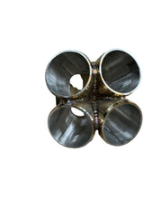 304 Stainless Steel 4-1 Turbo Merge Collector T3 T4 Flange 3mm Thick TIG Welded - Parts Agent
