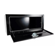 36 In. X 14 In. X 16 In. Black Underbody Truck Trailer Storage Tool Box w/Lock - Parts Agent