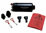 380LPH Fuel Pump External Inline For Bosch 044 AEM Check Valve 10AN 8AN Bracket - Parts Agent