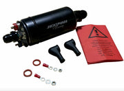 380LPH Fuel Pump External Inline For Bosch 044 AEM Check Valve 10AN 8AN Clamp US - Parts Agent