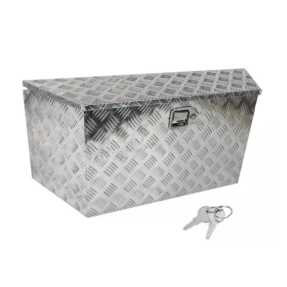 39" L X15.5" W X12" H Aluminum Trailer Tongue Tool Box Storage - Parts Agent