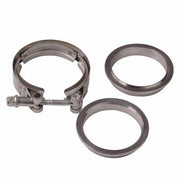 3 Inch For V Band Clamp Kit w Male Female Flange Mild Steel MS Turbo Exhaust 3