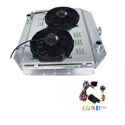 3 Row Radiator For 66-79 Ford F150 F250 F350 Bronco V8 w/ Shroud Fan + Relay Kit - Parts Agent