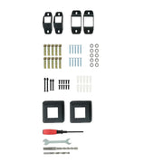3 Steps Handrails Deck Stair Railing Indoor Black Hand Rails for Outdoor Steps - Parts Agent