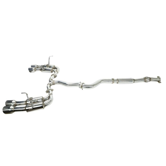 Catback Exhaust System 4" Quad Muffler Tip for 2015-2021 Subaru WRX/STI