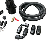 8AN Oil Catch Can Filter Breather Tank Mounting Bracket 2 Port Hose Drain -8AN - Parts Agent