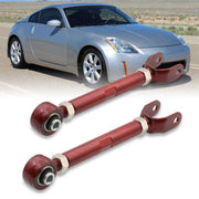 AJP Distributors Rear Camber Arm Toe Bolt Kit JDM Red For 2002 2003 2004 2005 2006 2007 2008 2009 02 03 04 05 06 07 08 09 Infiniti G35 Nissan 350Z Z33 VQ35 VQ35DE Fairlady RWD - Parts Agent