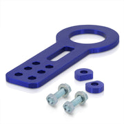 AJP Distributors Upgrade JDM Light Weight T6061 Billet Aluminum Front Bumper Chassis 10mm Tow Towing Hook Ring Kit Anodized Blue for Universal Car Auto Trailer Track Drift Trailer - Parts Agent