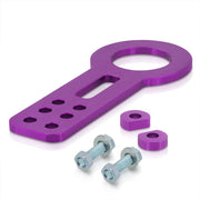 AJP Distributors Upgrade JDM Light Weight T6061 Billet Aluminum Front Bumper Chassis 10mm Tow Towing Hook Ring Kit Anodized Purple For Universal Car Auto Trailer Track Drift Trailer - Parts Agent