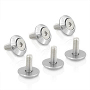 AJP Distributors Upgrade Universal JDM Sport 6-Piece M6 X 20MM T6061 CNC Billet Aluminum Engine Bay Dress Up Fender Washer Hex Screw Bolt Nut Bumper Fastener Kit Set Anodized Silver - Parts Agent
