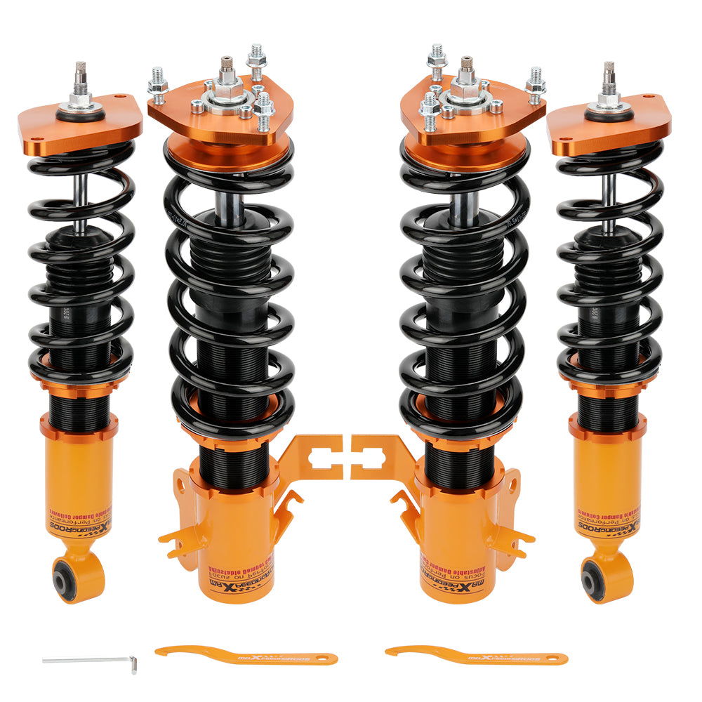 Absorbers Coilovers Kits 24-Steps Adj. Damper nissan sentra coilovers B15 00 -06 Strut lowering kit - Parts Agent