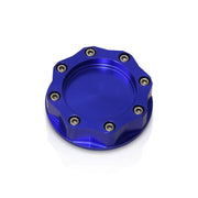 Acura/Honda Aluminum Octogon Screw Style Oil Cap Blue - Parts Agent