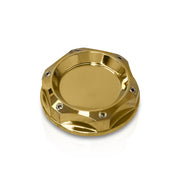 Acura/Honda Aluminum Round Circle Hole Style Oil Cap 24K Gold - Parts Agent
