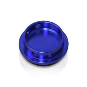 Acura/Honda Aluminum Round Circle Hole Style Oil Cap Blue - Parts Agent