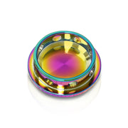 Acura/Honda Aluminum Round Circle Hole Style Oil Cap Neo Chrome - Parts Agent