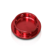 Acura/Honda Aluminum Round Circle Hole Style Oil Cap Red - Parts Agent