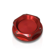 Acura/Honda Aluminum Round Circle Hole Style Oil Cap Red - Parts Agent