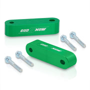Acura Honda 22mm Aluminum Hood Riser Spacer Green - Parts Agent