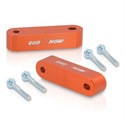 Acura Honda 22mm Aluminum Hood Riser Spacer Orange - Parts Agent