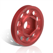 Acura Honda B-Series B16 B17 B18 Underdrive Alternator Crank Pulley Red (Excluding B20) - Parts Agent